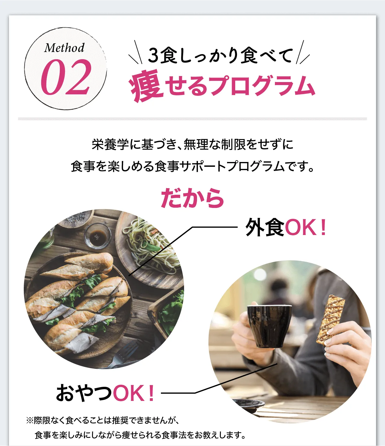 3食しっかり食べて痩せるプログラム